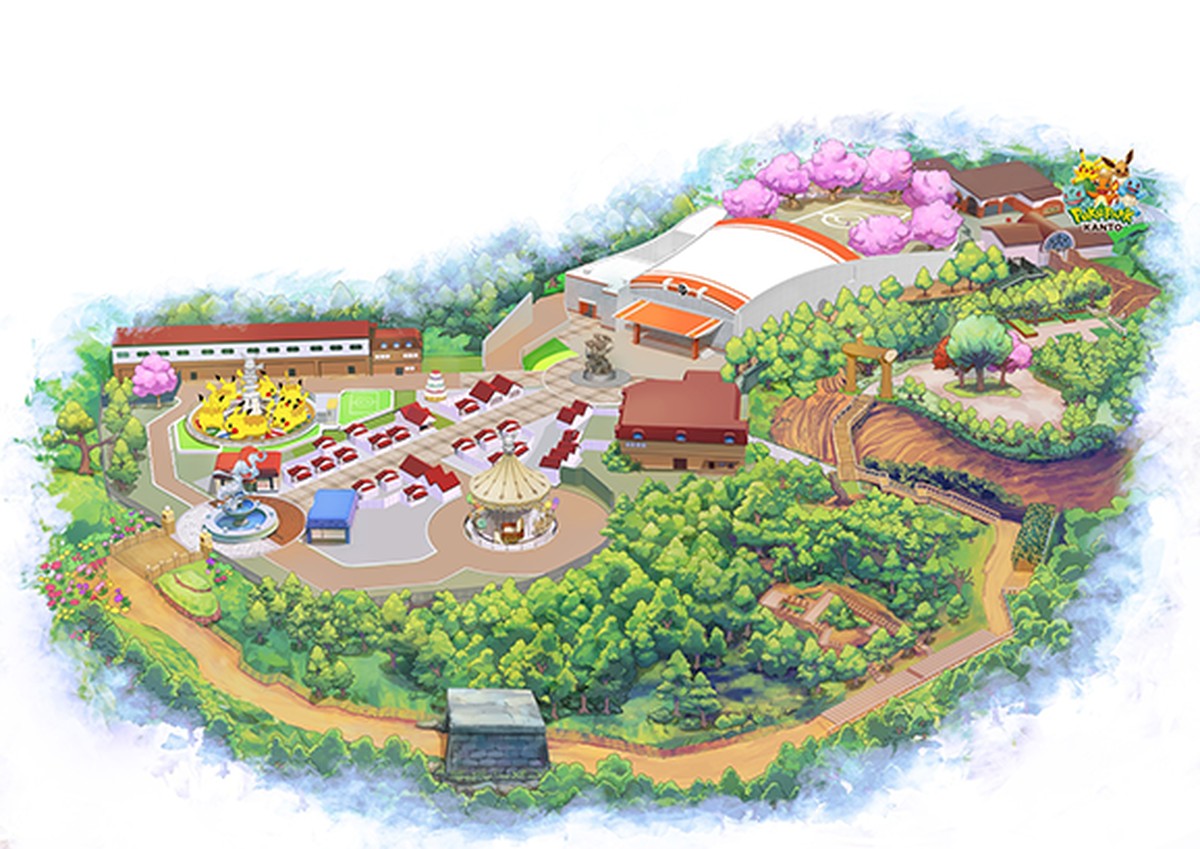 PokePark Kanto terá 2,6 hectares — Foto: Divulgação