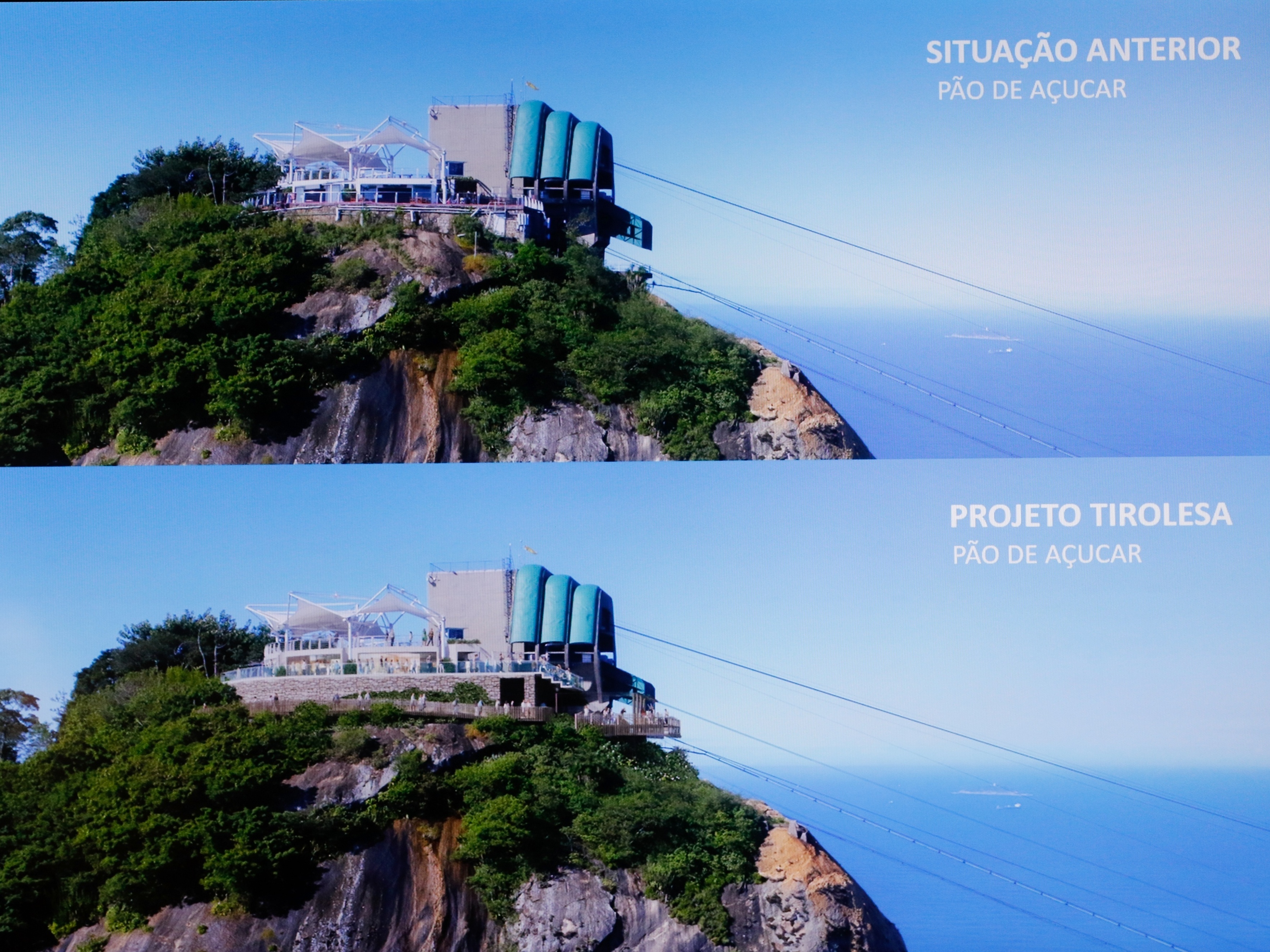 Projeto da tirolesa do Pão de Açúcar (Foto: Fernando Frazão/Agência Brasil)