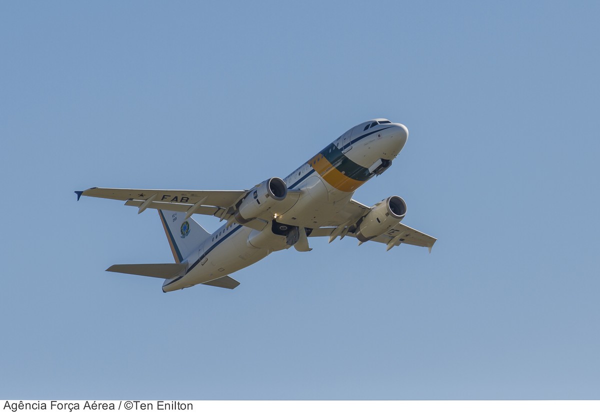 Cortes orçamentários afetam Forças Armadas e comprometem avião presidencial A imagem mostra o avião presidencial do Brasil (Foto: FAB)