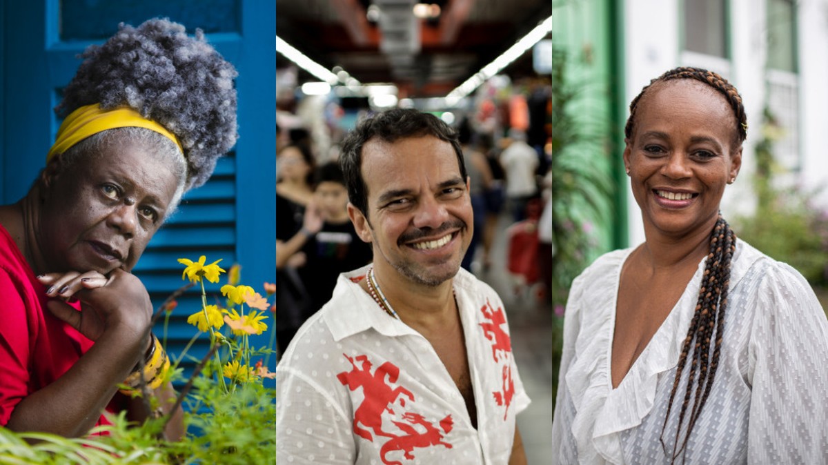 Rio de Janeiro inspira a literatura de Conceição Evaristo, Marcelo Moutinho e Eliana Alves Cruz Conceição Evaristo, Marcelo Moutinho e Eliana Alves Cruz (Foto: Leo Martins / Gabriel de Paiva / Hermes de Paula)