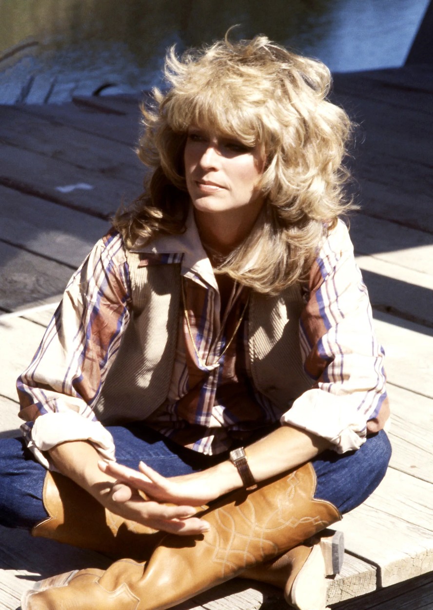 Farrah Fawcett em 1977 — Foto: Getty Images