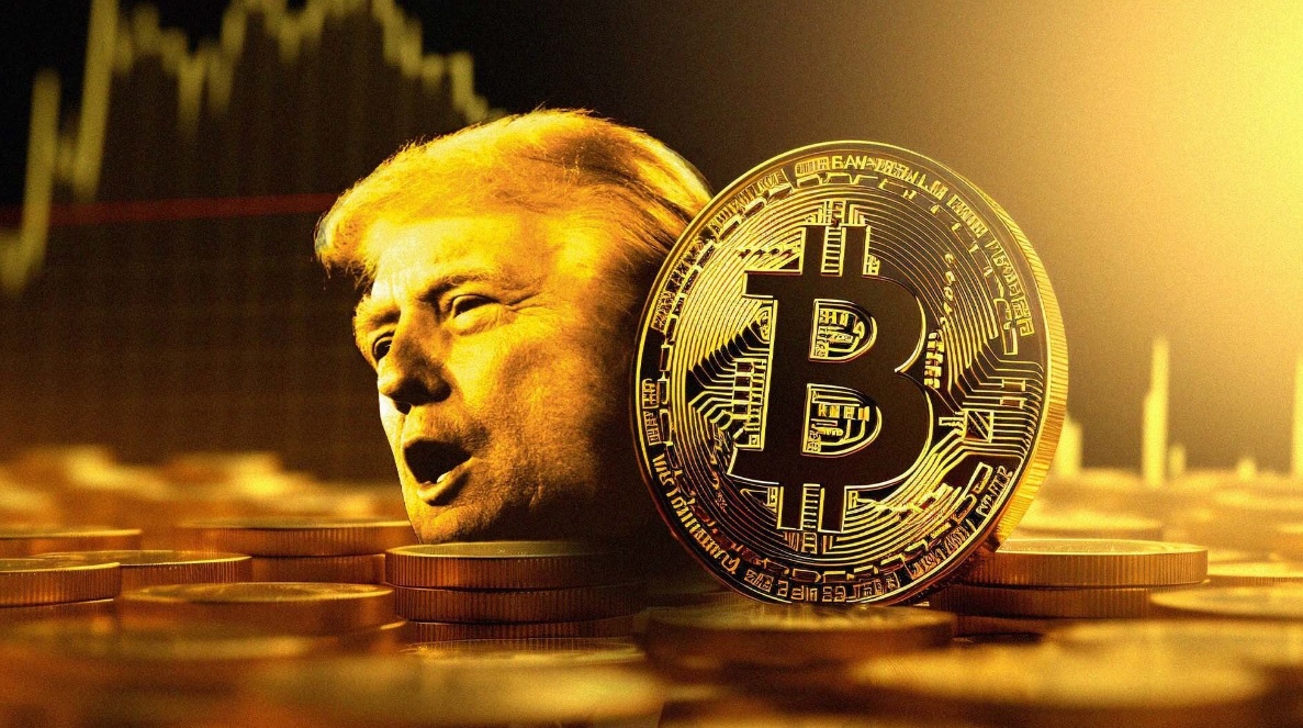 Trump e bitcoin (Foto: Stock Adobe/Montagem IM - Leo Albertino)