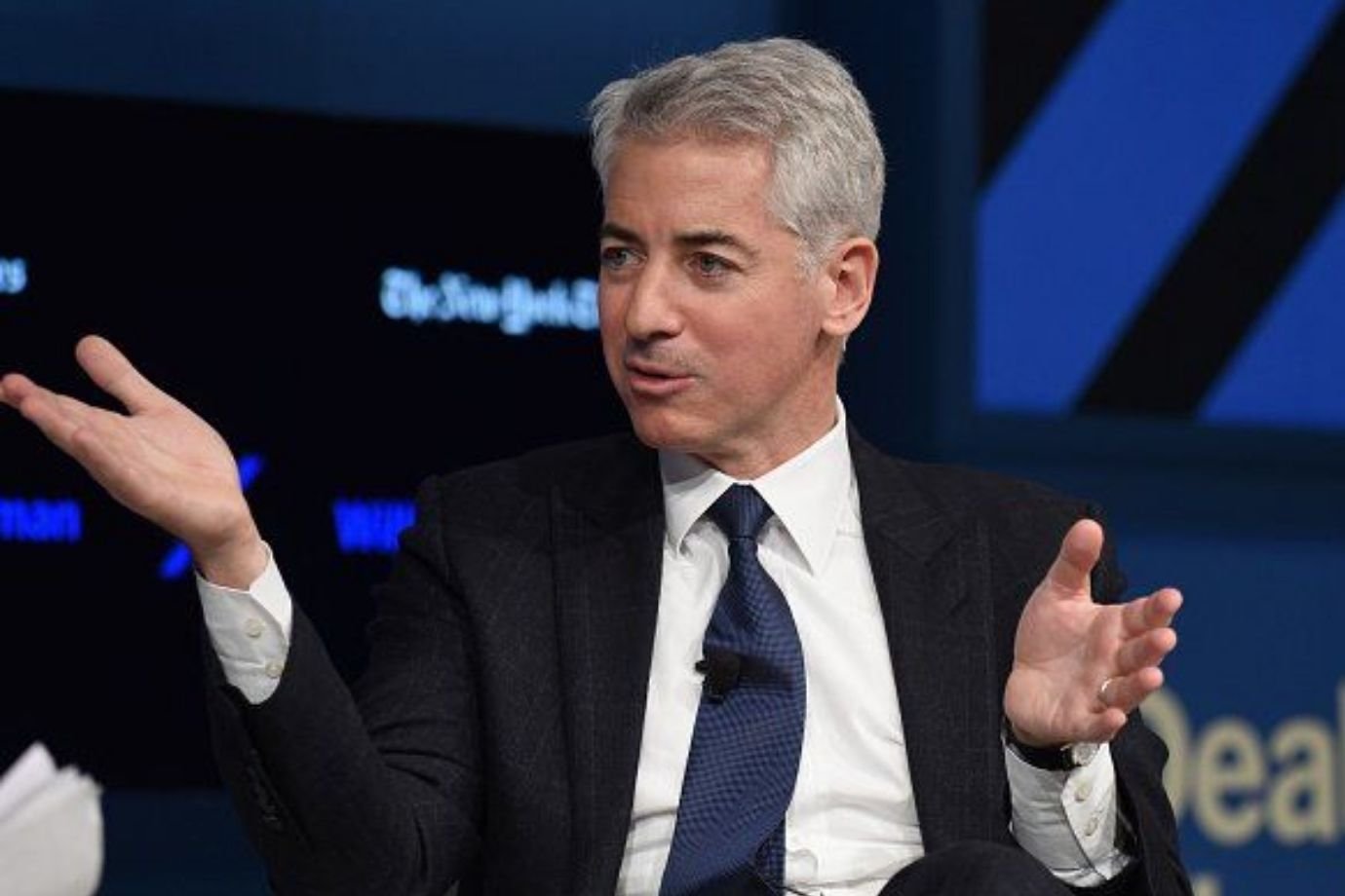 Bill Ackman busca se tornar o tenista mais velho a pontuar em torneio da ATP Ackman: bilionário que faz história. (Foto: Bryan Bedder/Getty Images)