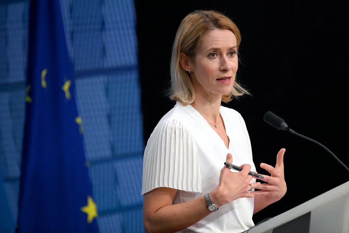 Europeus se encontram com Irã para mediar tensões no conflito com Israel Kaja Kallas, chefe da política externa da União Europeia (Foto: Nicolas Tucat/Agence France-Presse — Getty Images)
