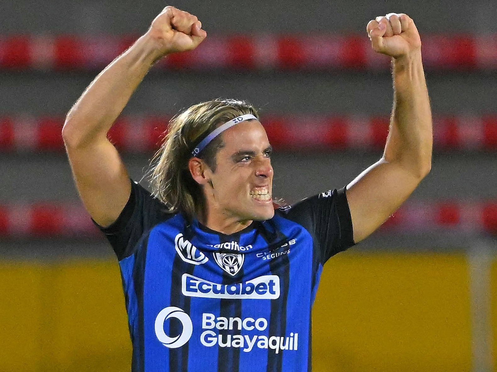 Del Valle goleia Vasco e avança na Sul-Americana após expulsão decisiva Spinelli marcou um dos quatro gols da vitória acachapante dos equatorianos por 4 a 0 (Foto: Rodrigo BUENDIA / AFP)