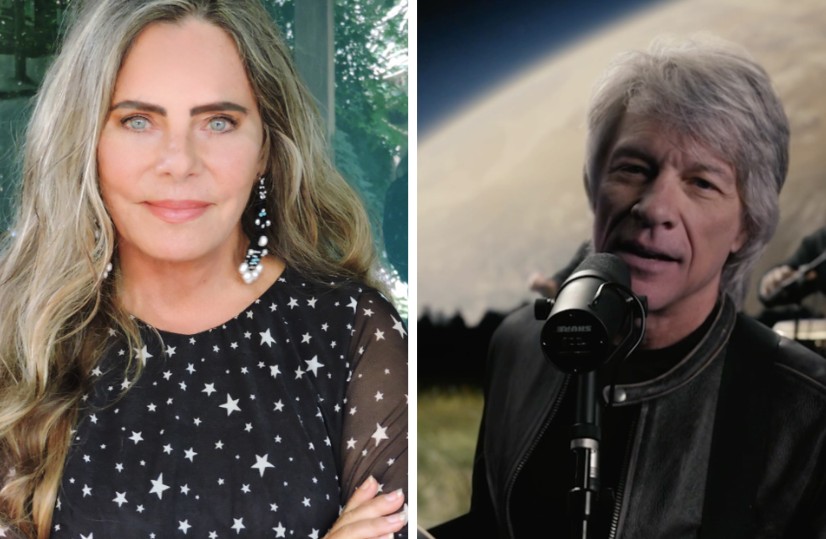 Bruna Lombardi expõe machismo de Bon Jovi e defende respeito em conversa Bruna Lombardi e Jon Bon Jovi (Foto: Reprodução)