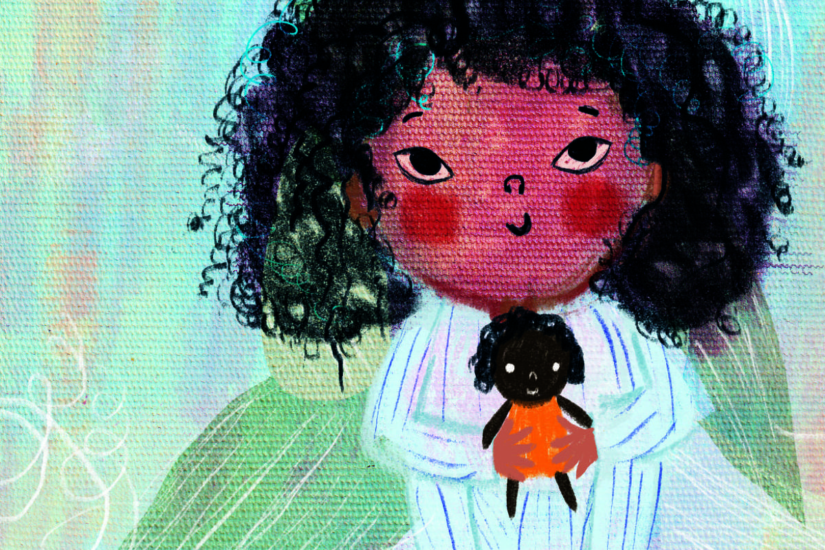 Capa do livro ilustrado 'Trançando o Amor', de Lorrane Fortunato e Isabela Santos, projeto autoral da Leiturinha (Foto: Divulgação)