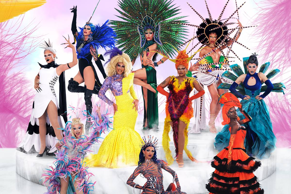 Drag Queen compara Drag Race Brasil a encontro romântico: 'Expectativa e emoção' Participantes da segunda temporada do Drag Race Brasil posam para foto de divulgação (Foto: Divulgação)