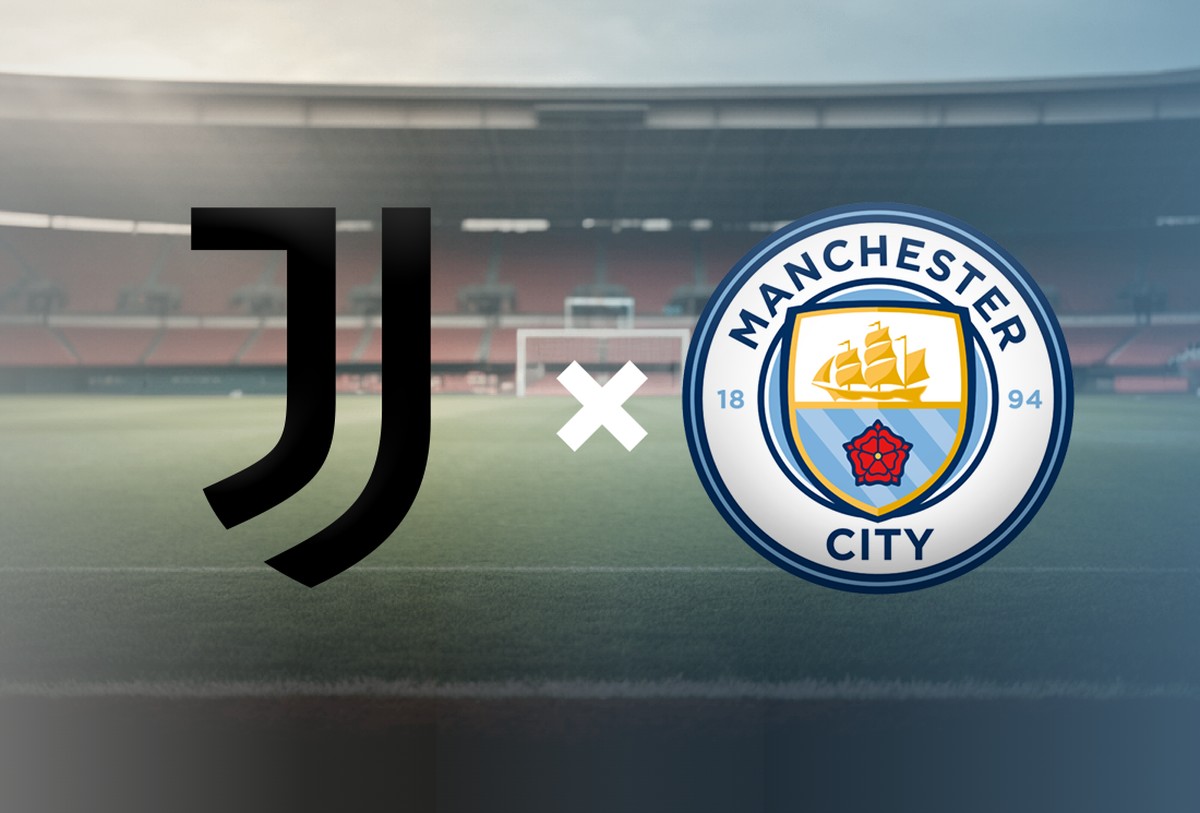 Juventus e Manchester City se enfrentam no Mundial de Clubes; veja onde assistir Juventus x Manchester City (Foto: Editoria de Artes)