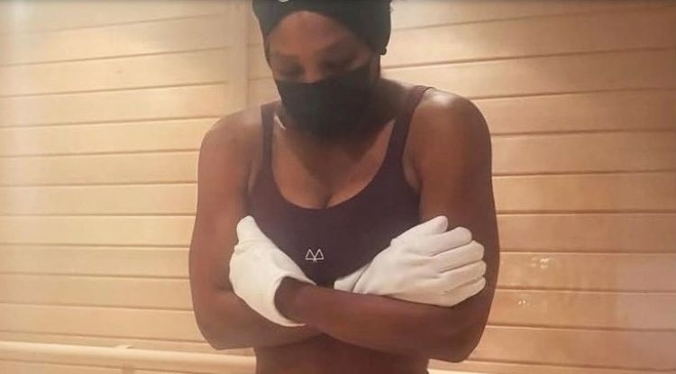 Serena Williams desafia seus limites em sessões de crioterapia intensiva Foto: Reprodução