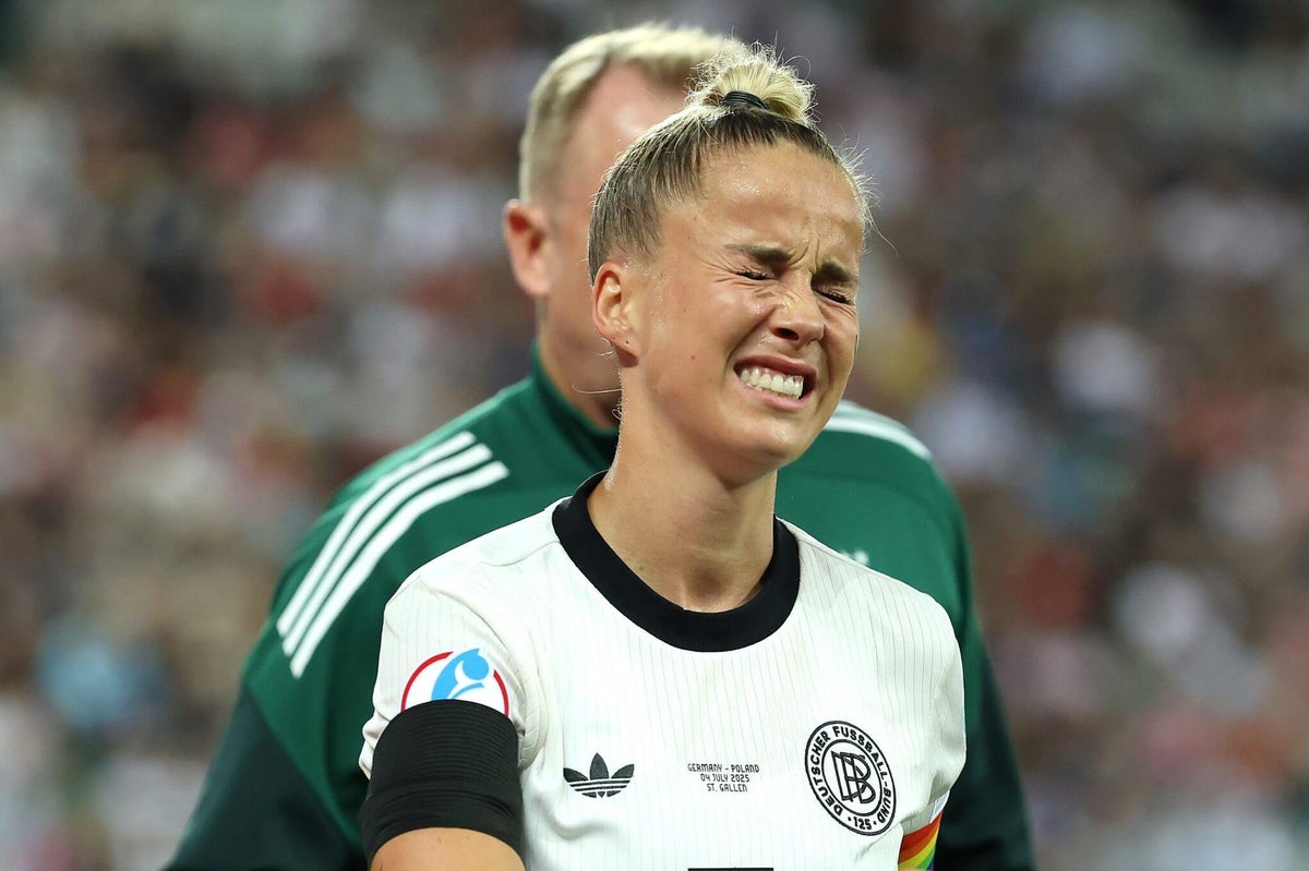 Giulia Gwinn fica fora da Euro 2025 devido a lesão no joelho Foto: Reprodução/The Athletic UK