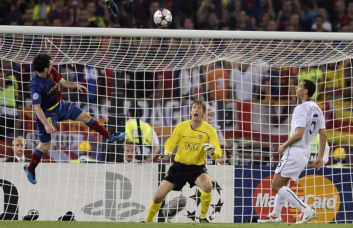 A arte imortaliza o gol favorito de Lionel Messi em uma nova obra-prima A arte imortaliza o gol favorito de Lionel Messi em uma nova obra-prima
