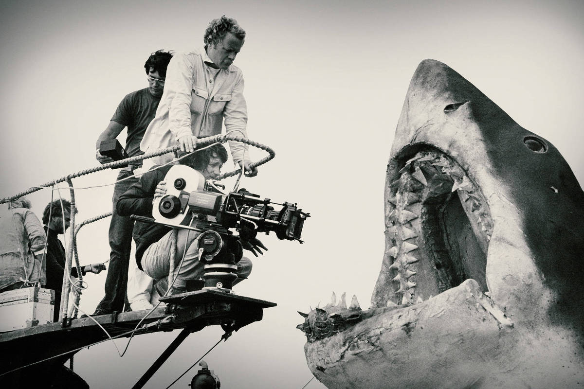 'Tubarão' de Spielberg completa 50 anos e ainda encanta novas gerações Cena do documentário 'Tubarão: Por Trás do Clássico' (Foto: Divulgação)