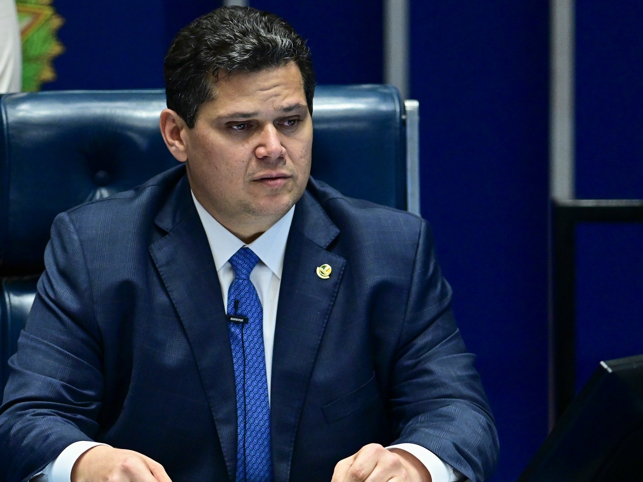 Davi Alcolumbre, presidente do Senado (Foto: Andressa Anholete/Agência Senado)