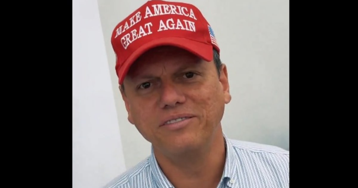 Alckmin critica tarifas de Trump e aponta prejuízos para a economia paulista Tarcísio publicou vídeo com boné trumpista em janeiro (Foto: Reprodução/@tarcisiogdf via X)