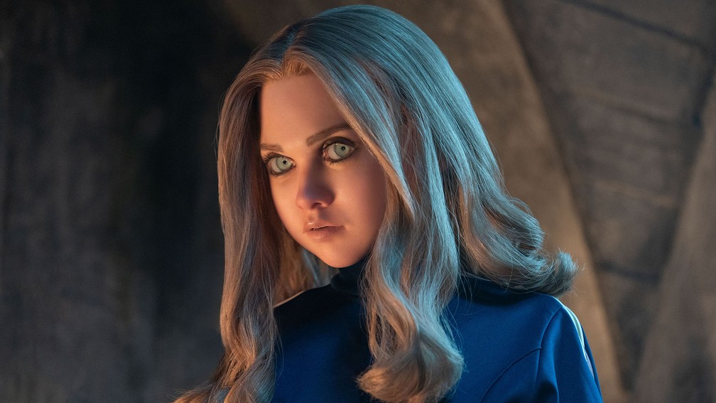 'M3gan 2.0' reinventa boneca assassina como heroína sem originalidade M3gan (Amie Donald /Jenna Davis) volta a aprontar em 'M3gan 2.0' (Foto: Divulgação)