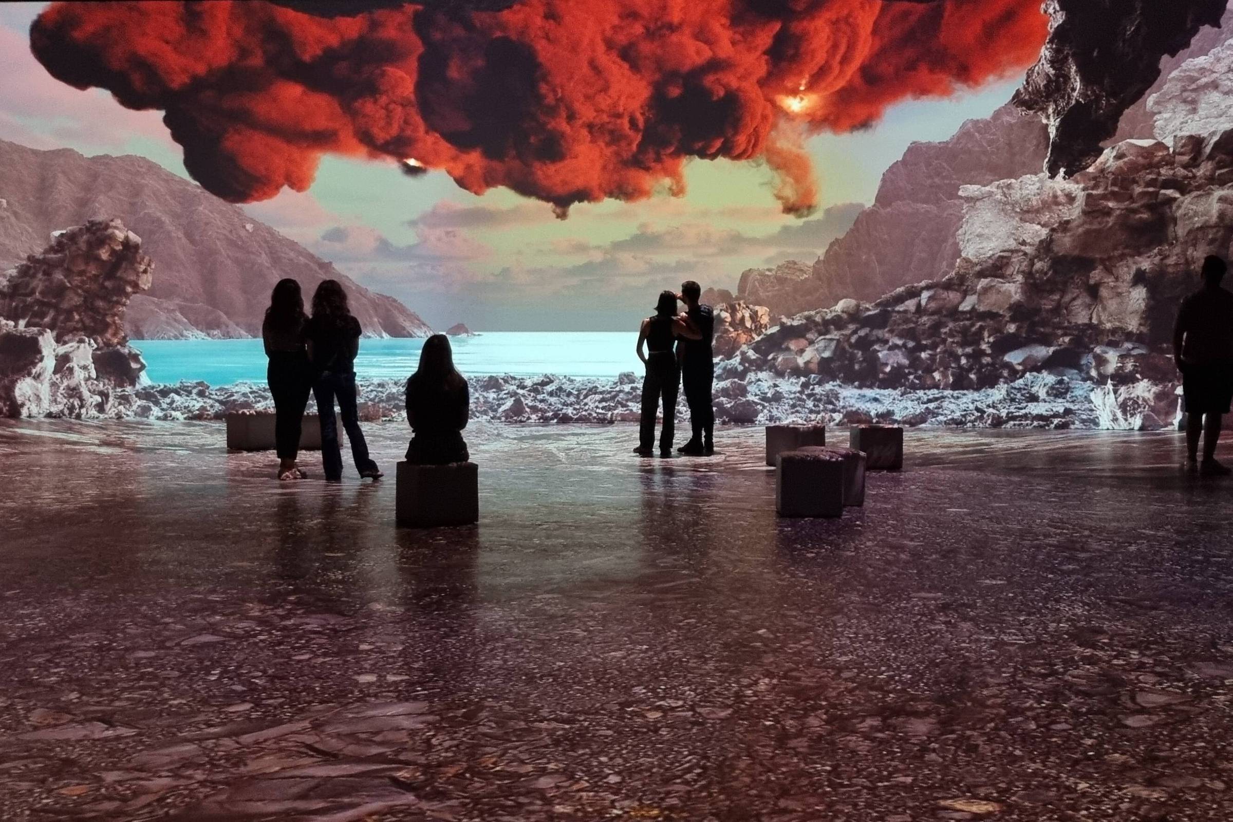 Mostra sobre Júlio Verne apresenta cenas icônicas de 'Viagem ao Centro da Terra' Exposição 'Uma viagem imersiva e extraordinária: Júlio Verne 200' no MIS Experience - Layers of Reality (Foto: Divulgação)