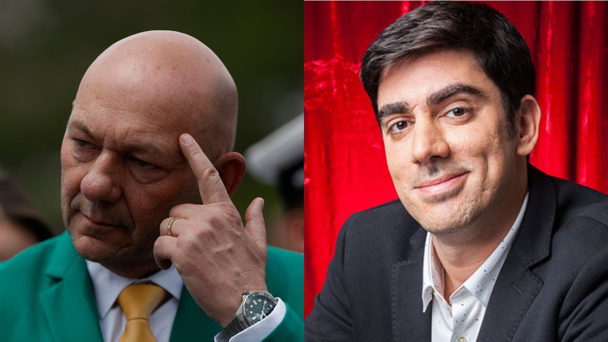 Justiça rejeita pedido de indenização de R$ 100 mil de Luciano Hang a Adnet Luciano Hang e Marcelo Adnet: empresário tenta, mas não consegue indenização do humorista (Foto: Fotos de Cristiano Mariz e Divulgação)