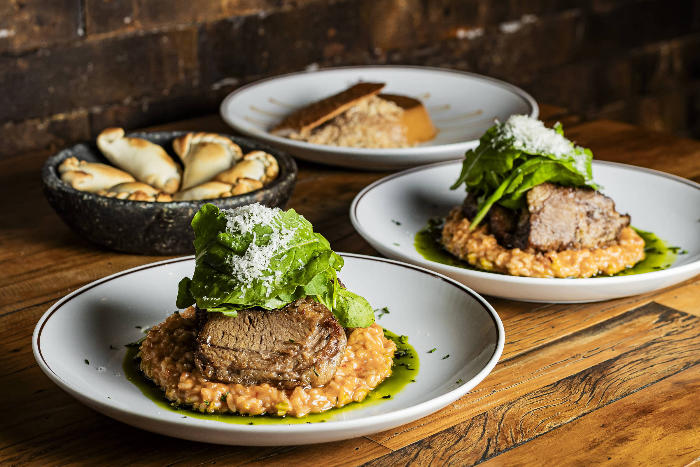 Menus especiais para o Dia dos Pais em SP a partir de R$ 83 por pessoa Pratos que compõem o menu de Dia dos Pais do restaurante Casa Porteña (Foto: Elvis Fernandes/Divulgação)