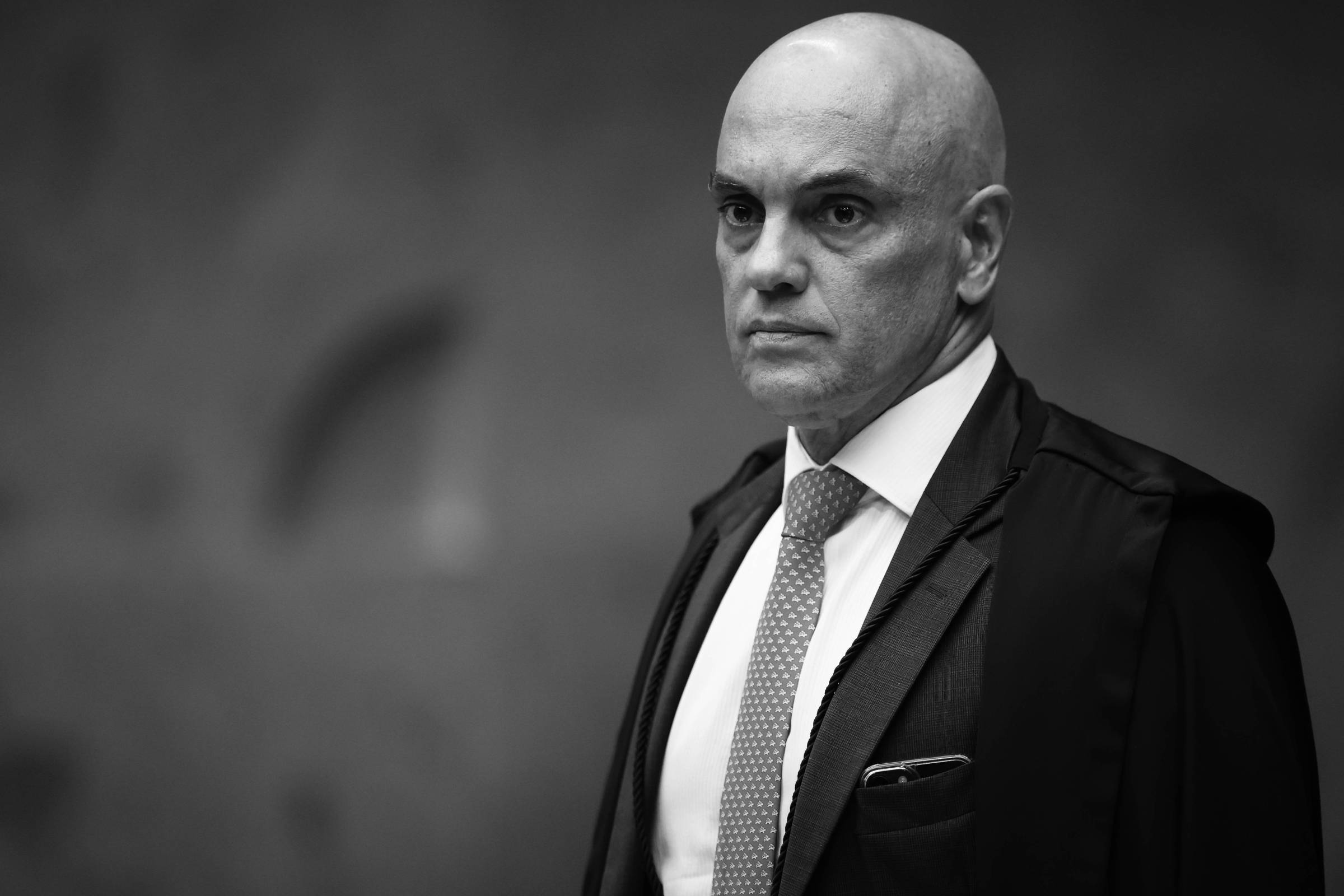 Forças brutas geram lucros apenas para líderes como Trump e Bolsonaro Alexandre de Moraes, ministro do Supremo Tribunal Federal (STF) (Foto: Pedro Ladeira/Folhapress)