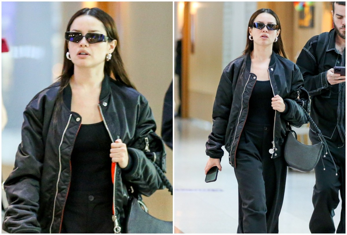 Juliette exibe estilo com look todo preto ao embarcar para o Rio de Janeiro Juliette (Foto: Anna Giullia/Agnews)