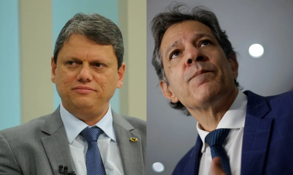 Haddad critica tarifas de Tarcísio e o chama de 'candidato a vassalo' em SP Foto: Agência Brasil