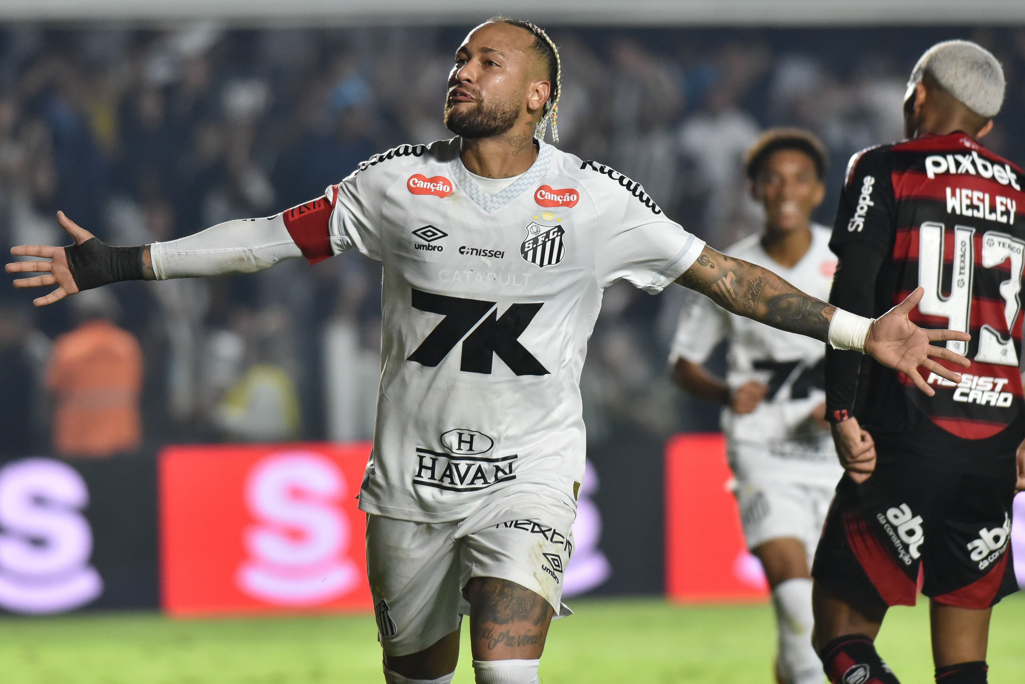 Neymar brilha com golaço e palmeirenses criticam Abel após partida agitada Foto: Reprodução