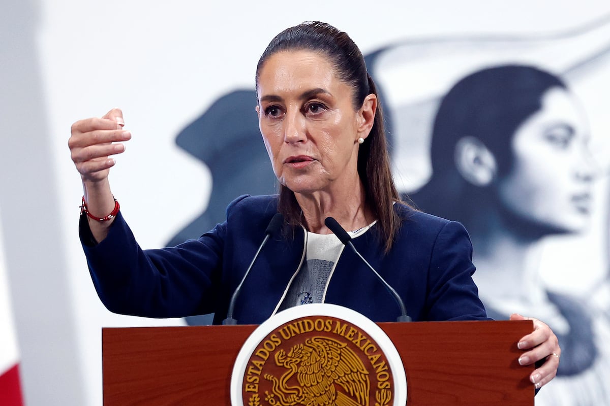 Claudia Sheinbaum, na Cidade do México, em 14 de julho de 2025. (Foto: Sáshenka Gutiérrez/EFE)
