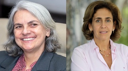 Porcionatto é vice-diretora da EPM-Unifesp e atua na biofabricação de sistemas 3D para estudos do sistema nervoso central; Pereira é diretora da ISSCR desde 2020 e dirige o Laboratório Nacional de Células-Tronco Embrionárias da USP (Foto: acervo pessoal)