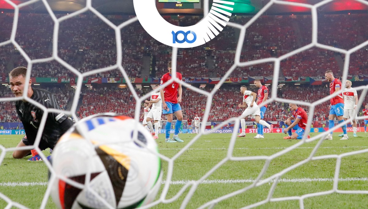Atacante turco Tosun festeja seu gol contra a República Tcheca, na Euro de 2024: novos tempos no horizonte boleiro (Foto: Ronny Hartmann/AFP)