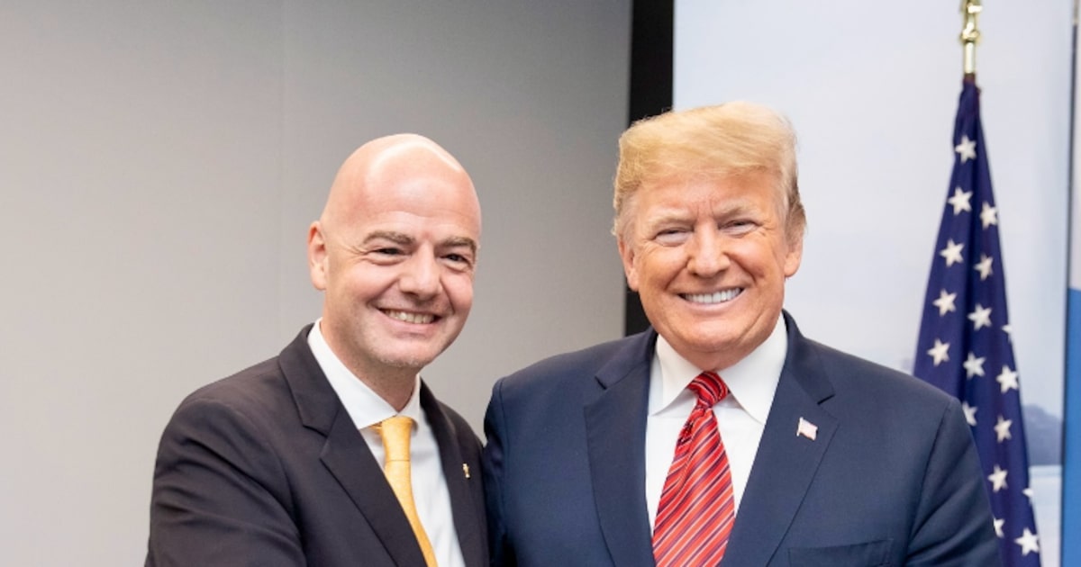 Infantino estreita laços com Trump e fortalece apoio dos EUA ao futebol mundial Gianni Infantino e Donald Trump (Foto: @gianni_infantino via Instagram)
