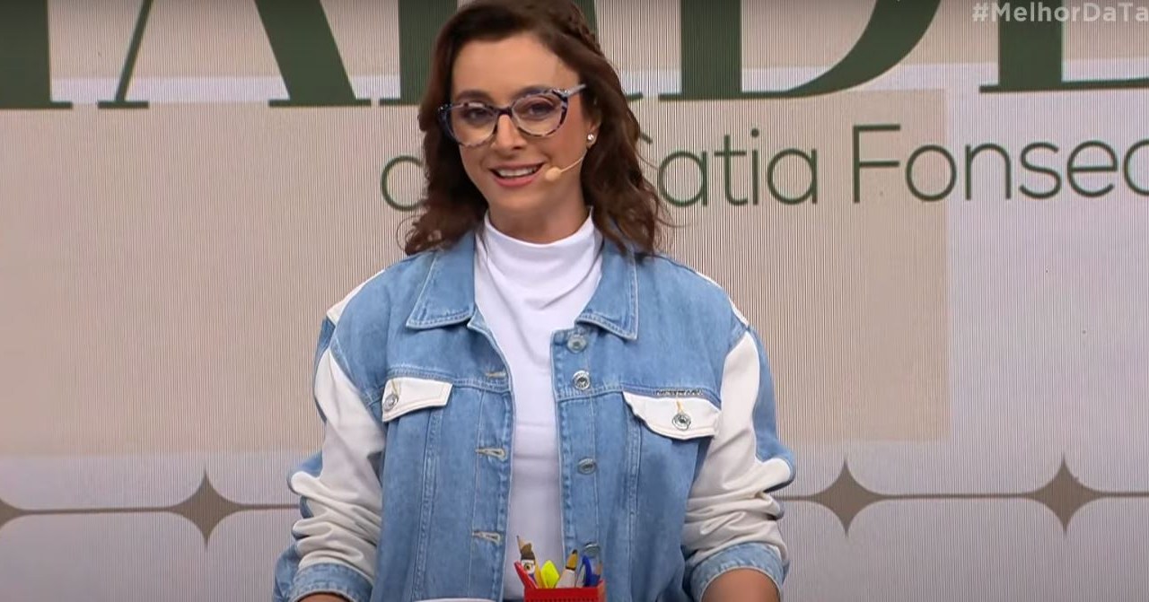 Apresentadora Catia Fonseca no 'Melhor da Tarde', da Band (Foto: Reprodução/BAND)