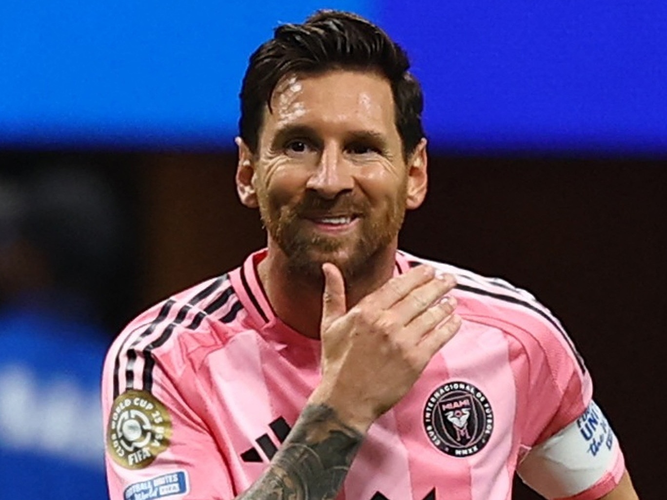 Messi destaca potencial do Inter Miami e se prepara para duelo com o Palmeiras Messi comemora gol marcado pelo Inter Miami contra o Porto no Mundial (Foto: Kai Pfaffenbach/REUTERS)