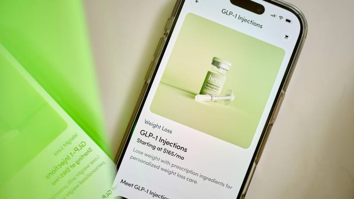 O aplicativo Hers organizado em um smartphone em Nova York, EUA, na quarta-feira, 12 de fevereiro de 2025. (Foto: Gabby Jones | Bloomberg | Getty Images)