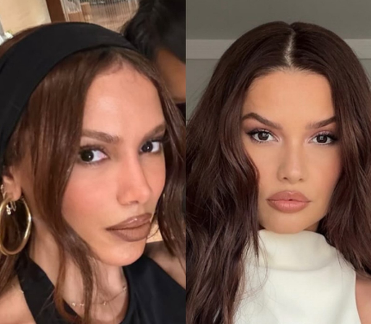 Anitta surpreende com novo visual e gera comparações com Juliette nas redes sociais Anitta com novo visual e Juliette (Foto: Reprodução)