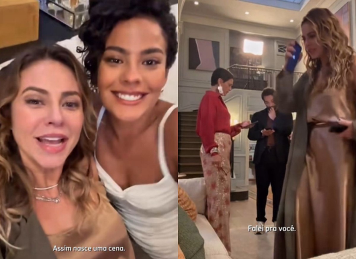 Paolla revela bastidores com Bella Campos, Malu Galli e Carrão em novo projeto Paolla Olvieria compartilha bastidores de 'Vale Tudo' (Foto: Reprodução/ Instagram)