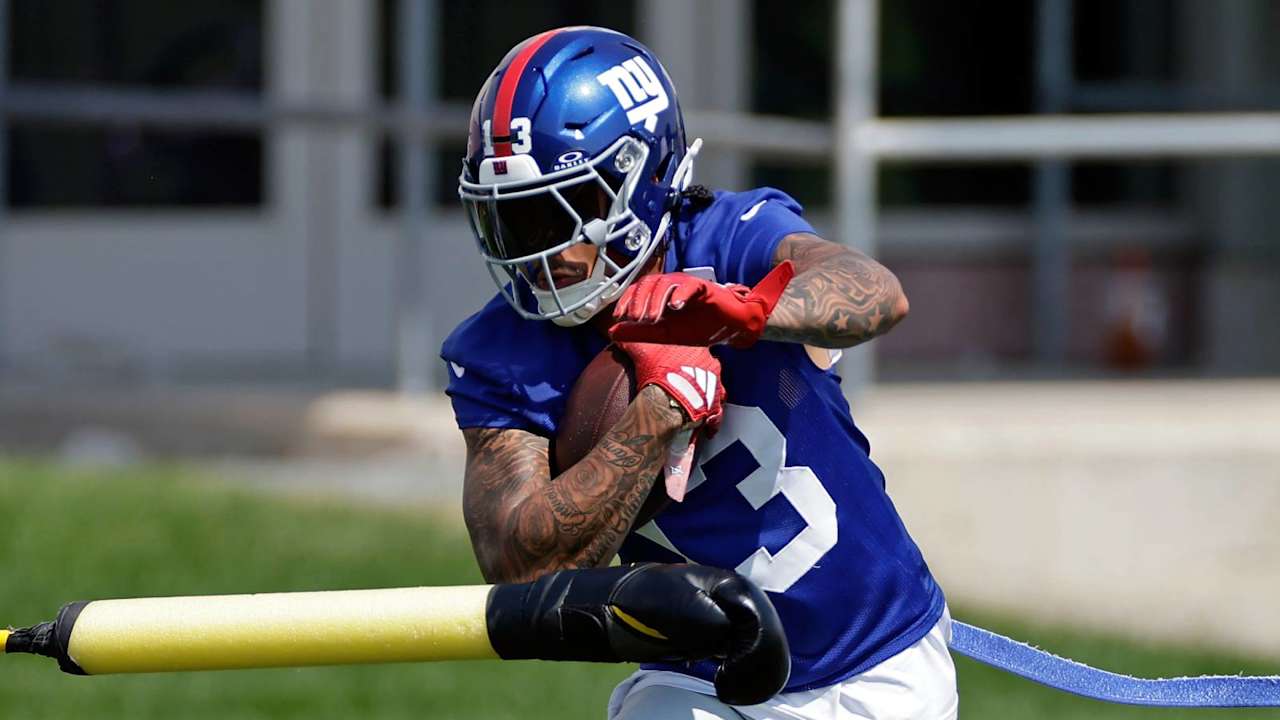 Jalin Hyatt transforma corpo após ano difícil e busca recuperação no futebol Foto: Reprodução/@NFL