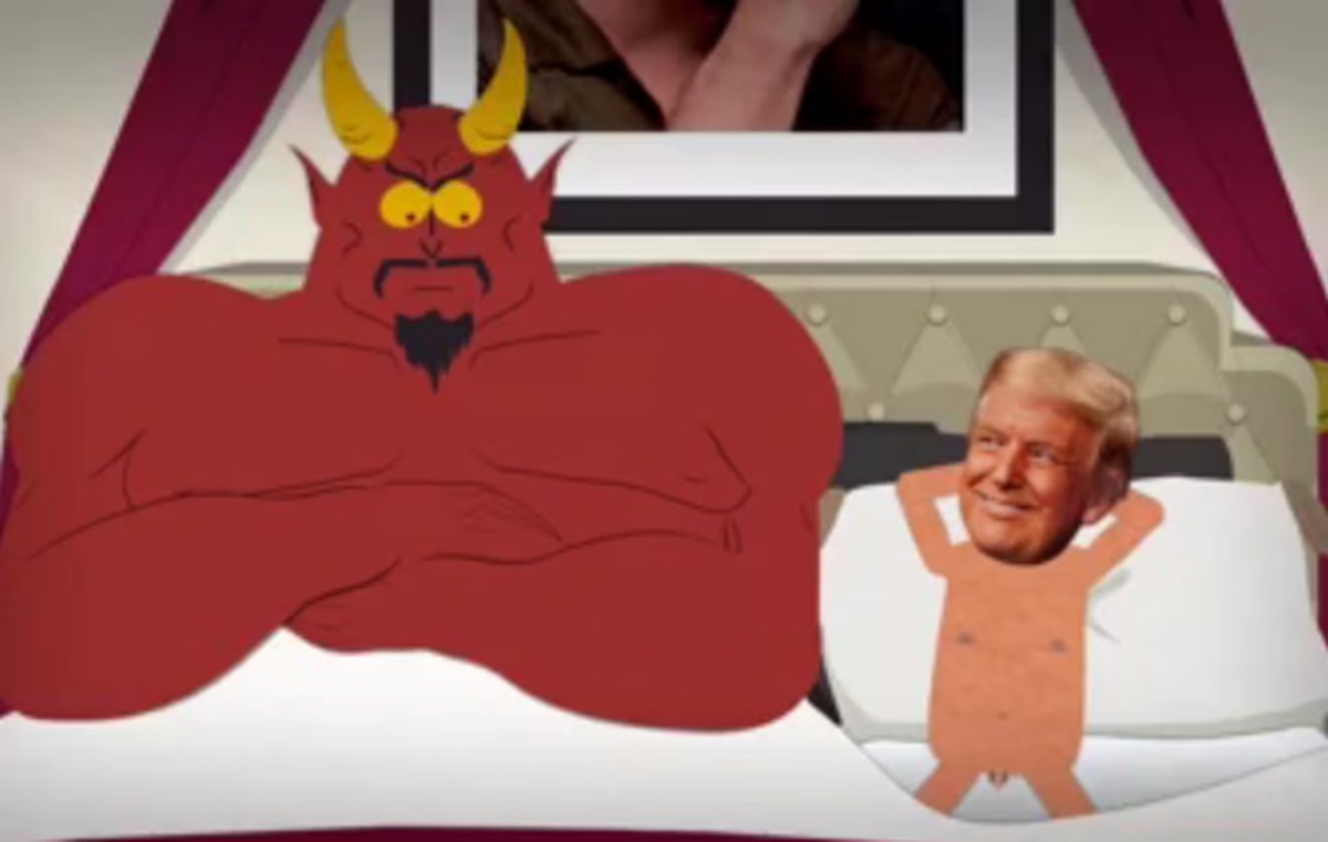 Satanás e Trump na nova temporada de 'South Park' (Foto: Reprodução)
