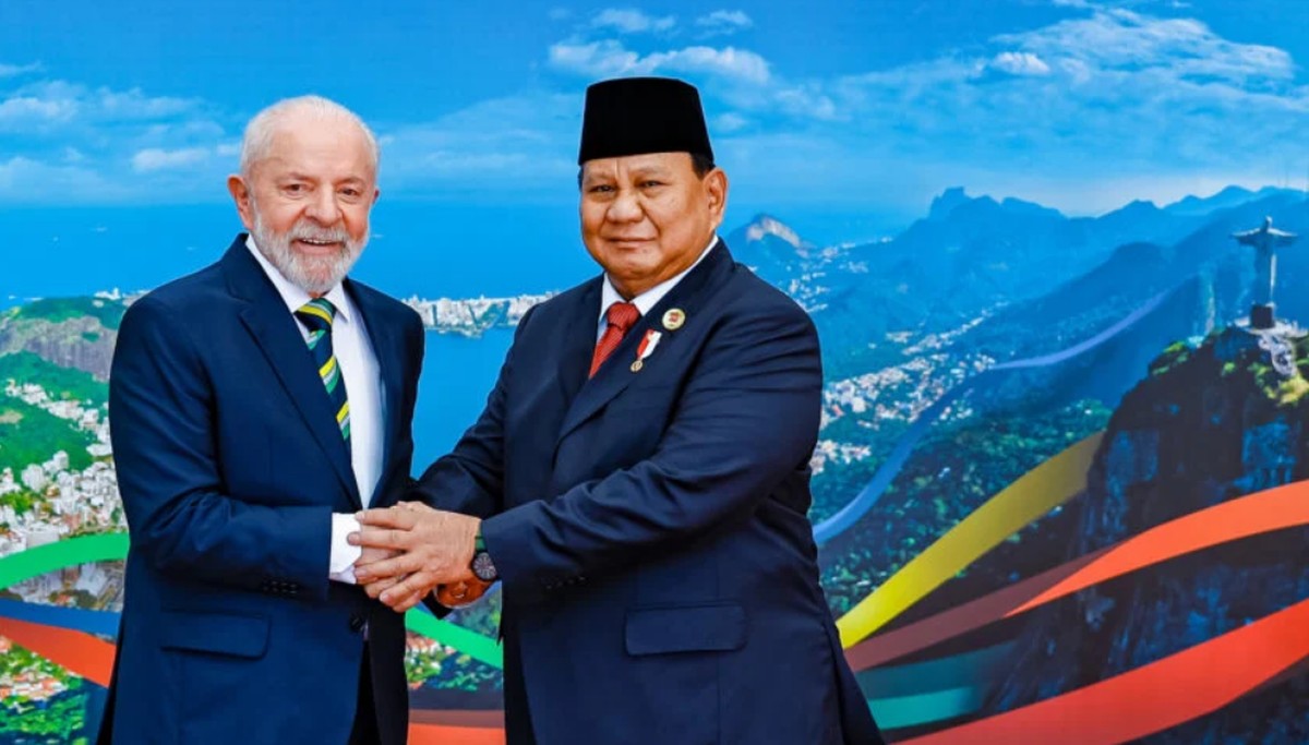 Lula e o presidente da Indonésia, Prabowo Subianto, durante a cúpula do G20 (Foto: Ricardo Stuckert/Planalto)