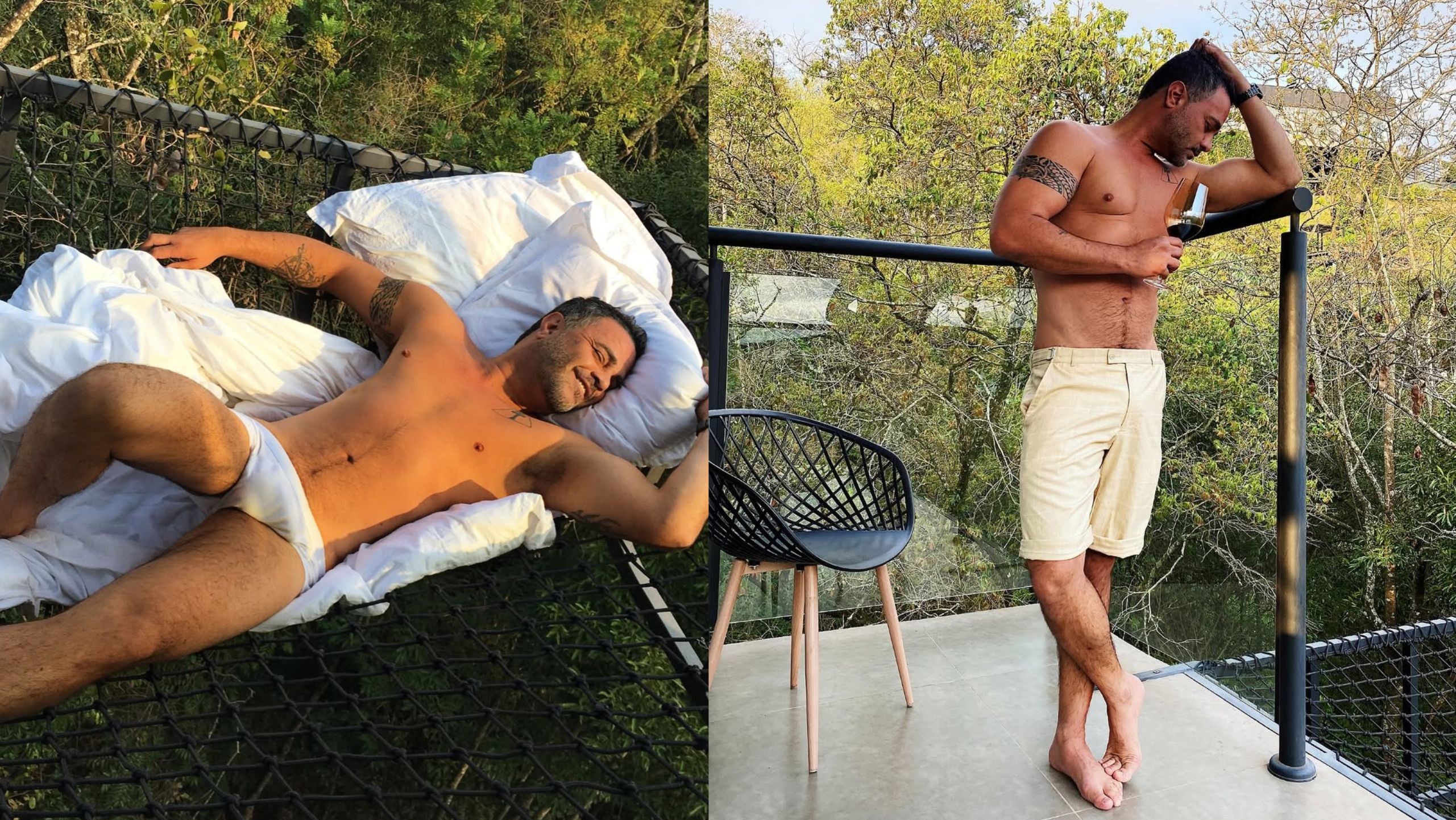 Rodrigo Phavanello exibe sensualidade em cliques na natureza após sucesso em novelas Foto: Reprodução