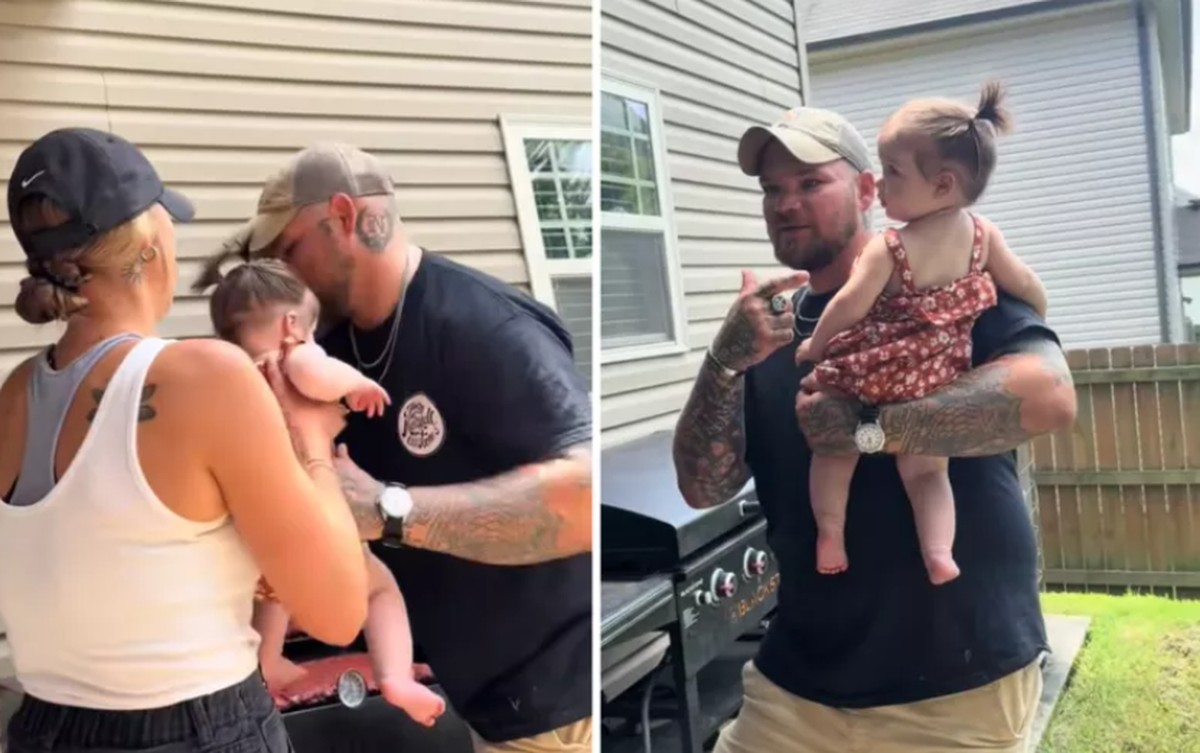 Mãe troca filha por bebê de amiga em teste para o marido e vídeo viraliza Foto: Reprodução