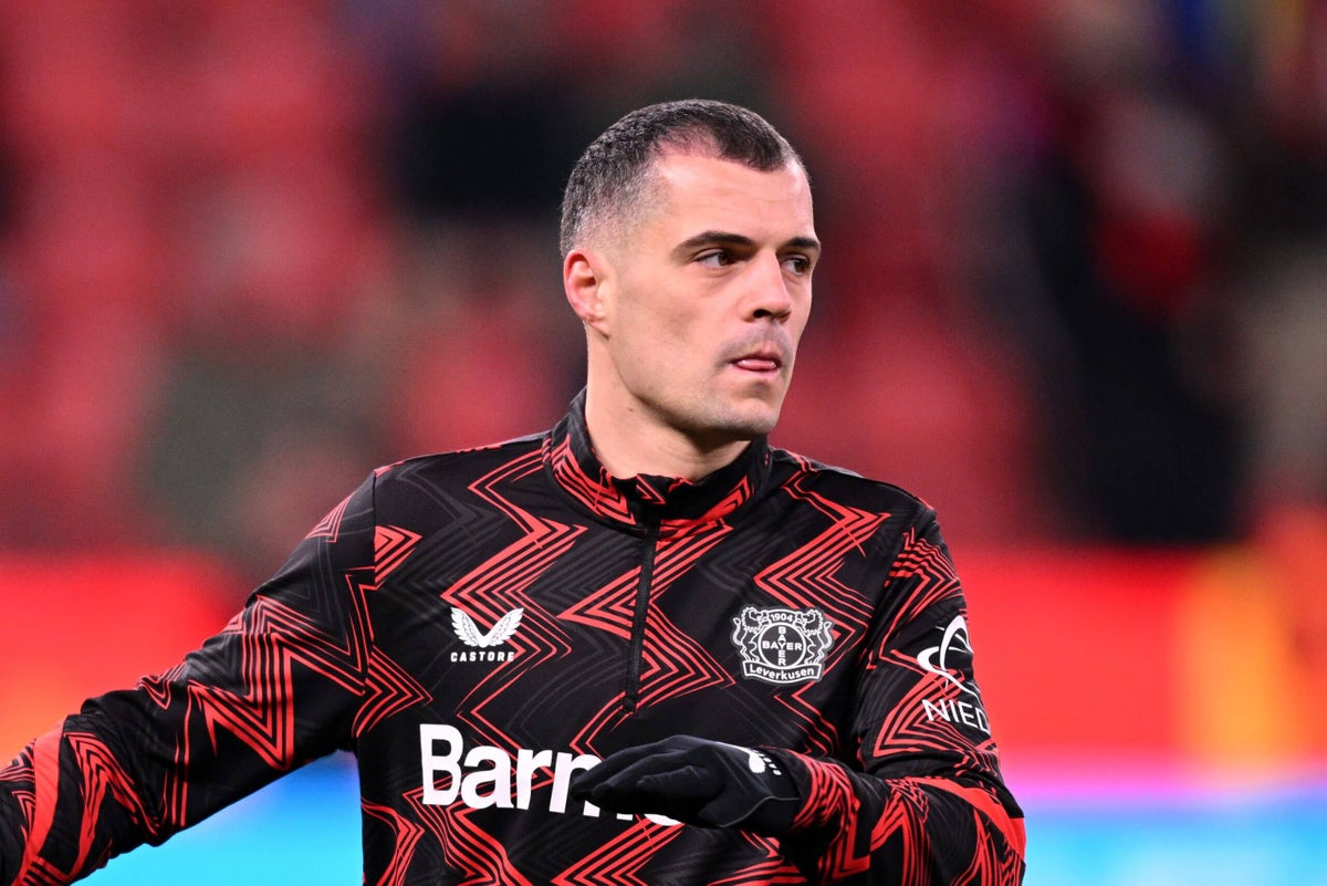 Sunderland demonstra interesse na contratação de Granit Xhaka, do Leverkusen Foto: Reprodução/The Athletic UK