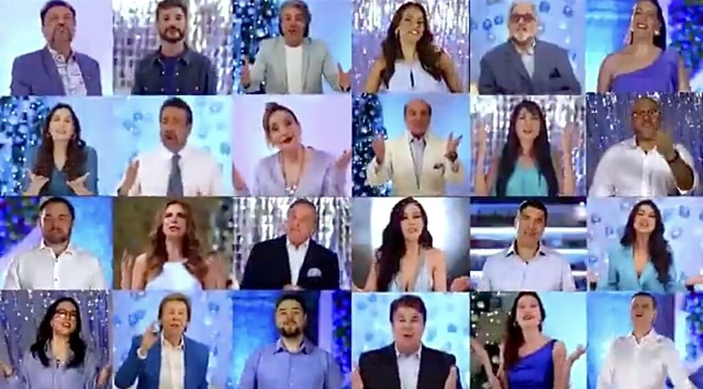 RedeTV enfrenta críticas por ausência de diversidade racial em sua liderança Mensagem de final de ano da RedeTV (Foto: Reprodução)