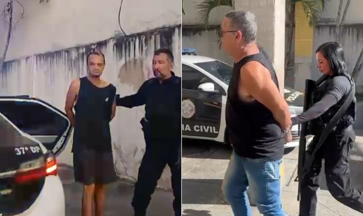 Polícia prende dupla que roubou e extorquiu idosa na Ilha do Governador (Foto: Reprodução)