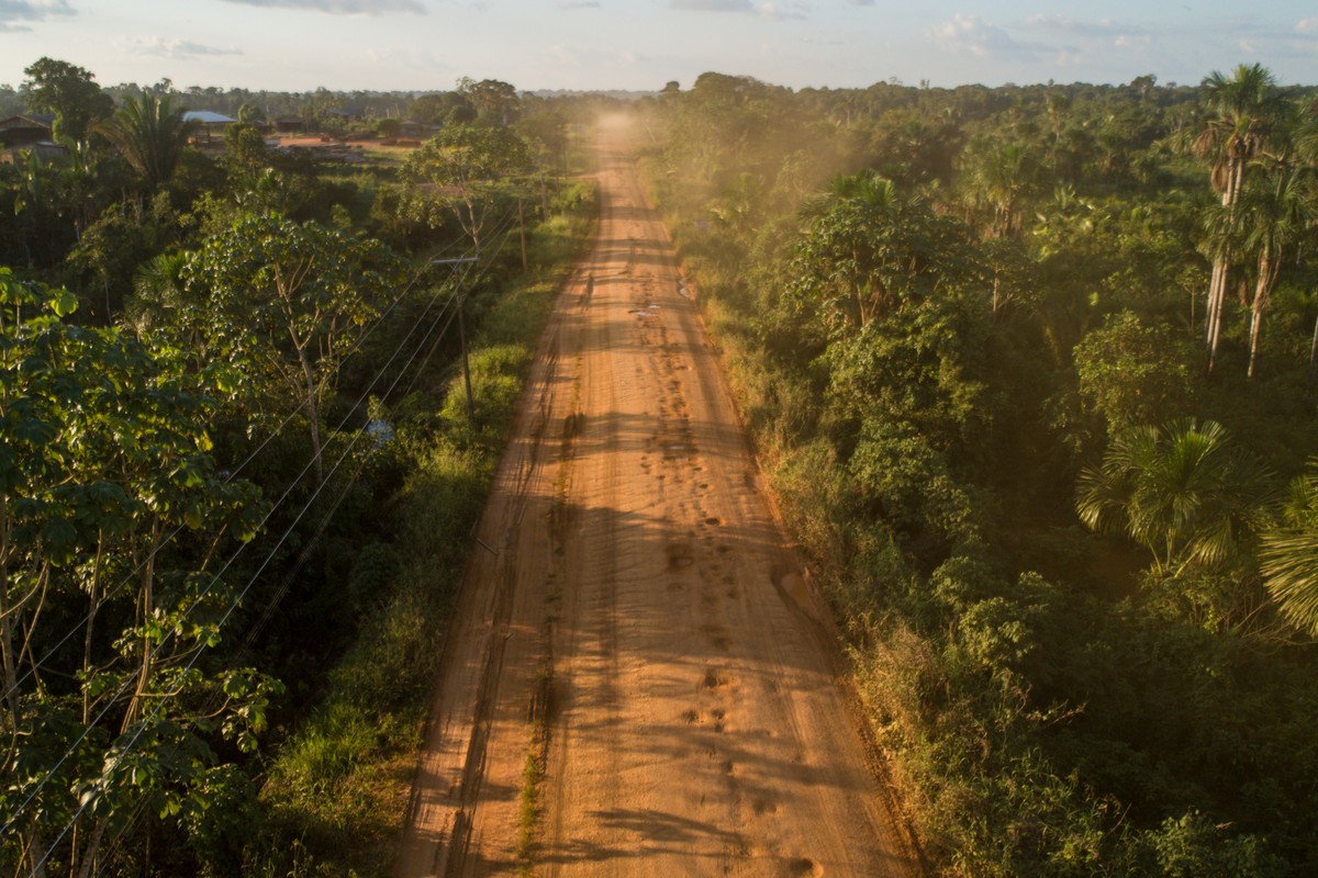 Brasil deve reavaliar estratégias para melhorar transporte e logística Estrada BR-319, no Amazonas. (Foto: Brenno Carvalho / Agência O Globo)