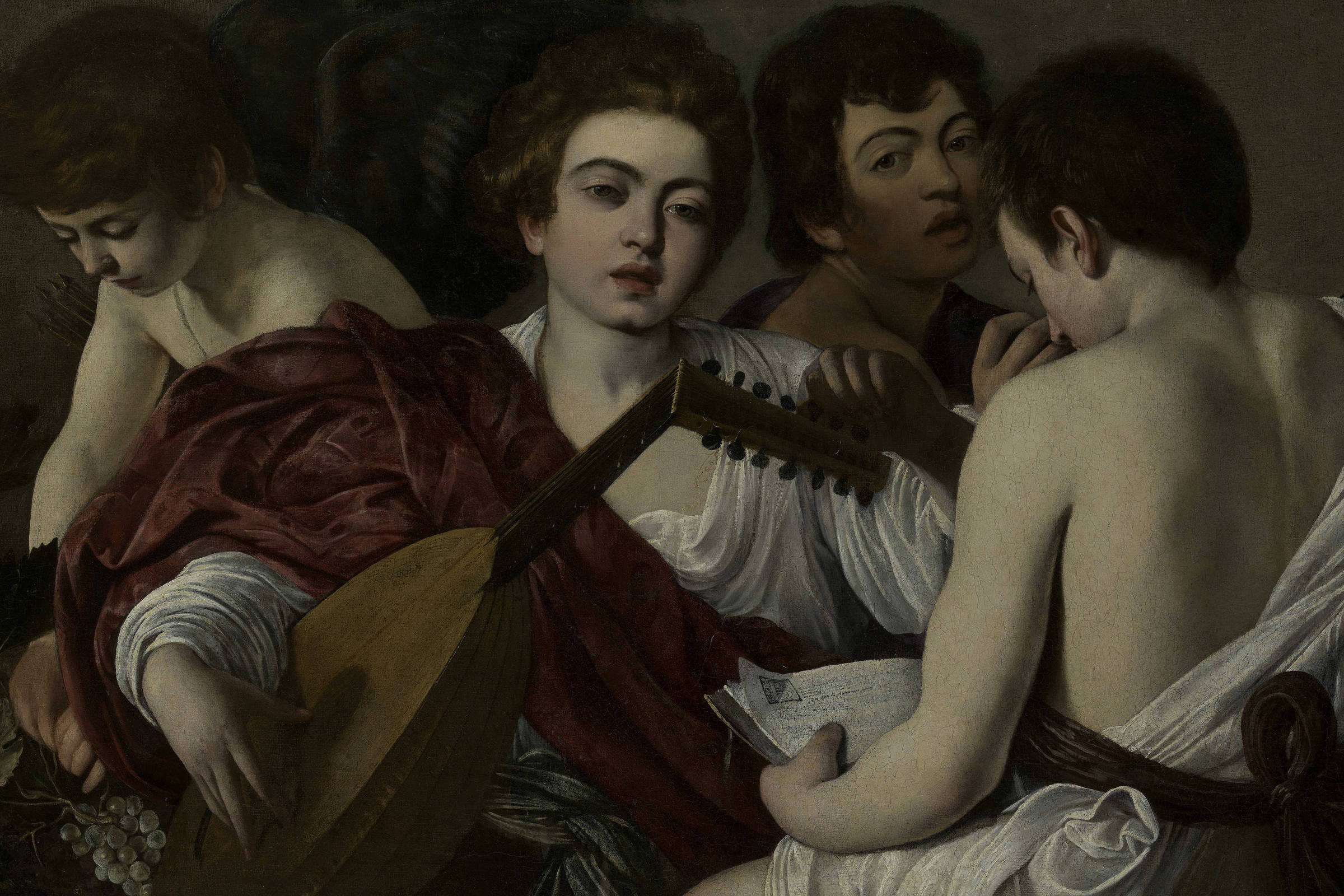 São Francisco de Assis em Êxtase, de Caravaggio, de 1595 (Foto: Allen Phillips/Wadsworth Atheneum)