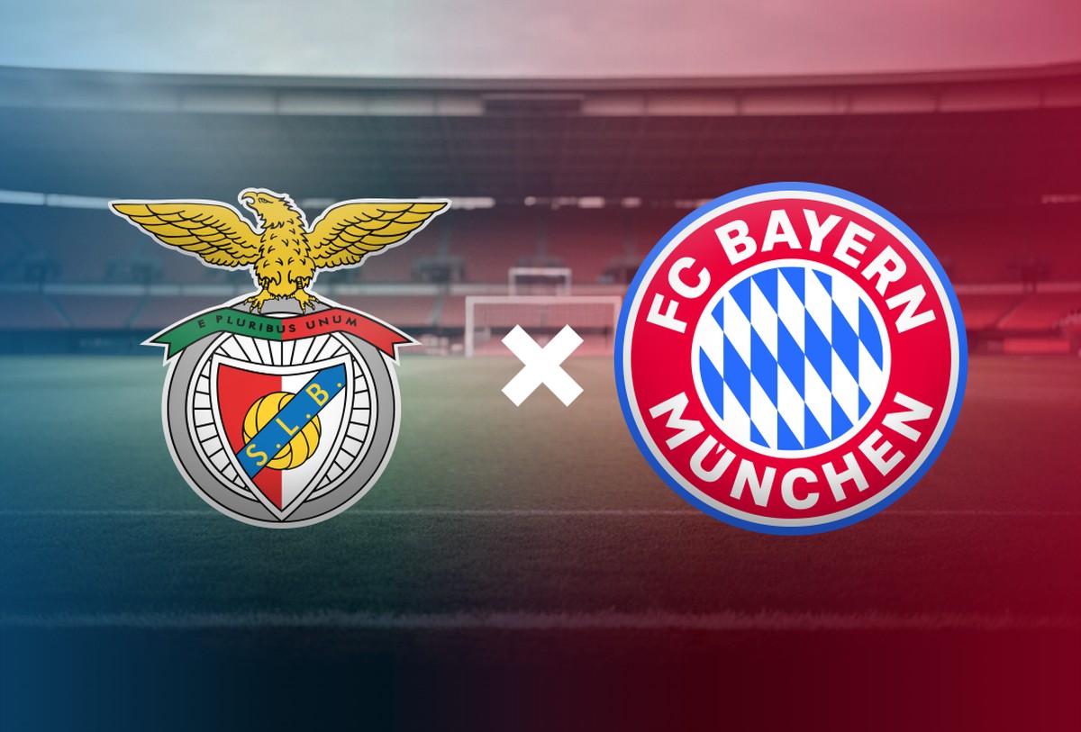 Benfica e Bayern de Munique se enfrentam no Mundial de Clubes; saiba onde assistir Benfica e Bayern de Munique (Foto: Editoria de Arte)