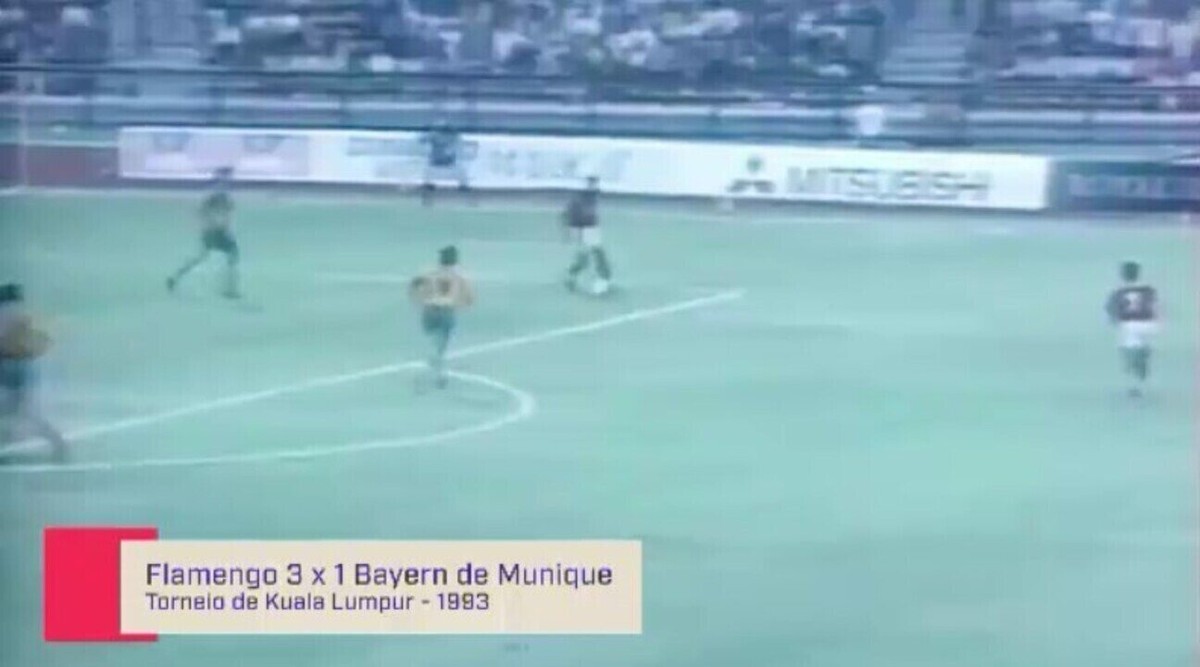 Flamengo vence Bayern por 3 a 1 em partida histórica de 1994 Foto: Reprodução