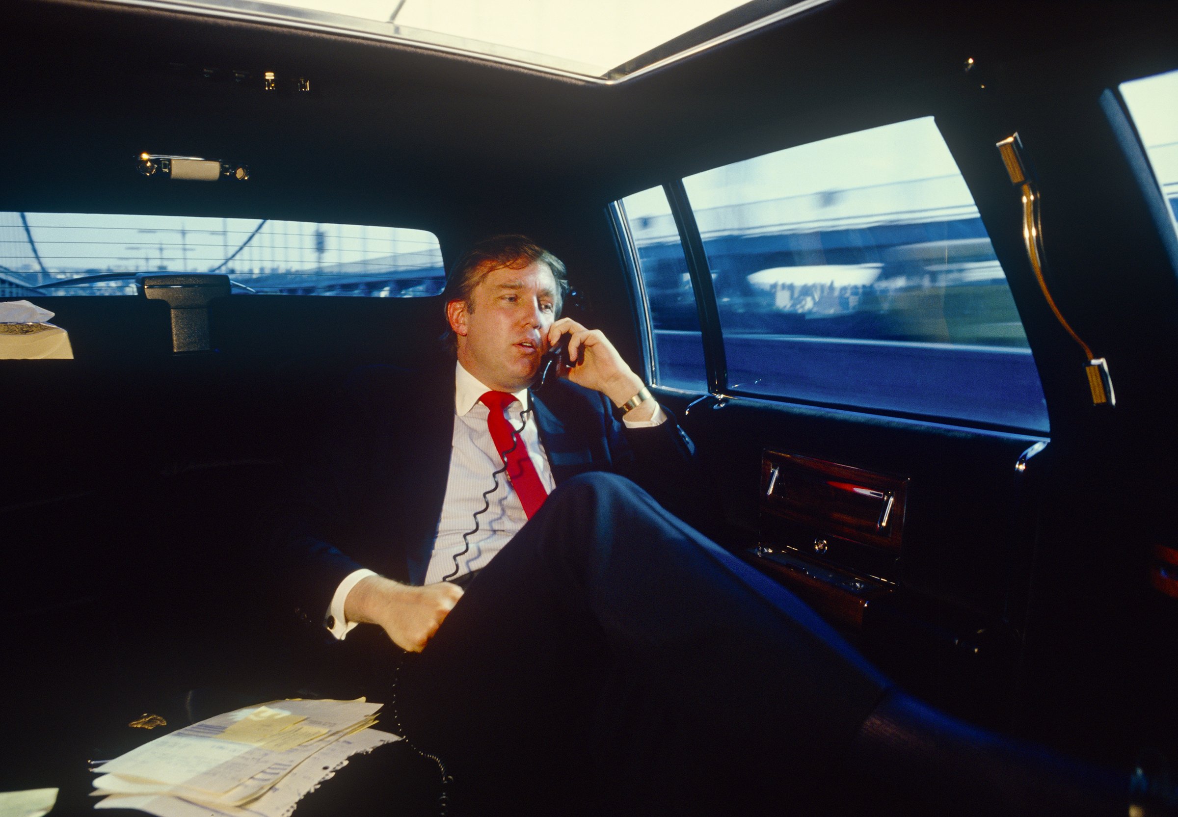 Trump: em 1987, presidente já dava indícios de seus métodos de negociação (Foto: Joe McNally / Colaborador/Getty Images)
