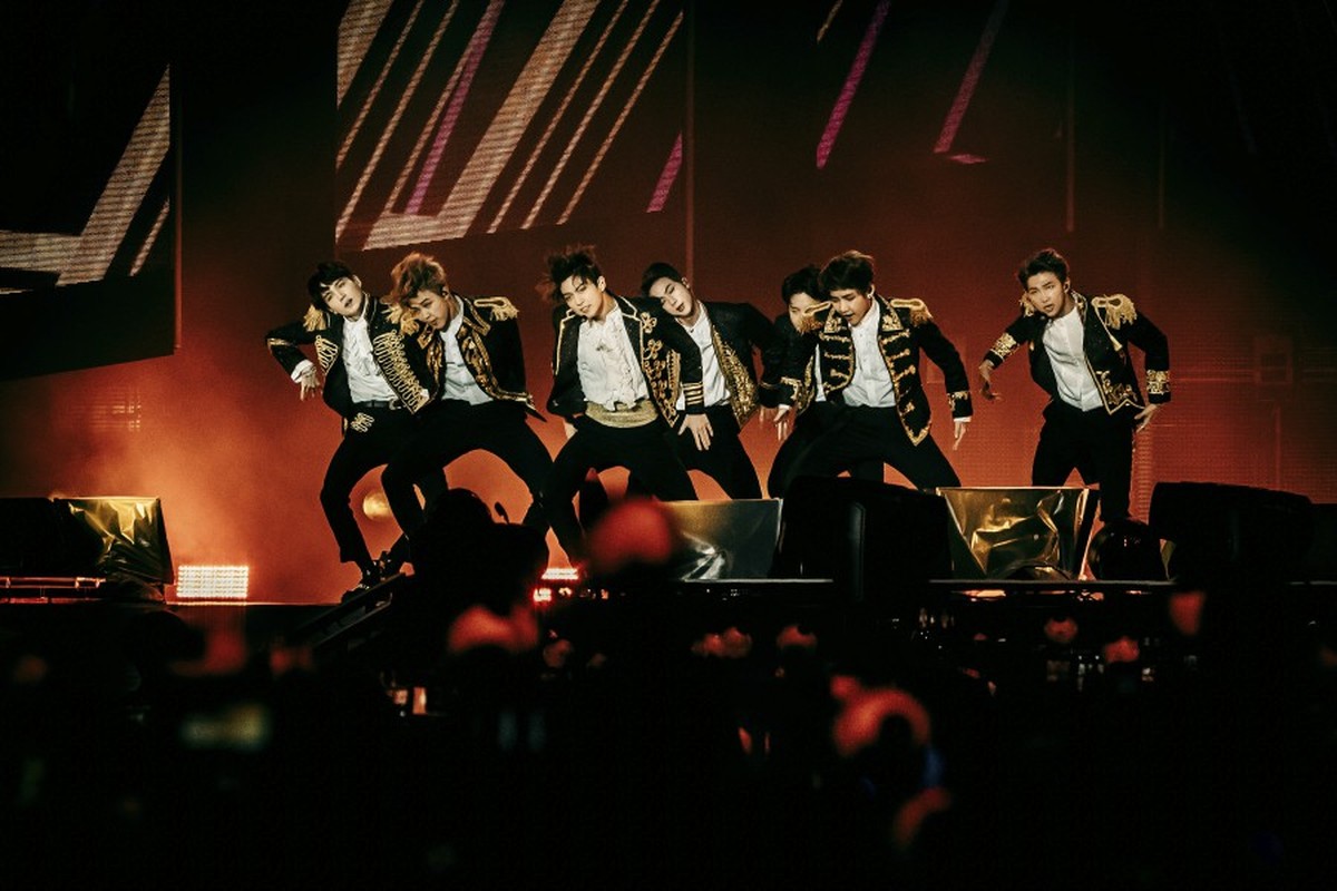 BTS confirma retorno em 2026 com novo álbum e turnê mundial após hiato BTS no Citi Field, em Nova York, em 2018 (Foto: Nina Westervelt/The New York Times)